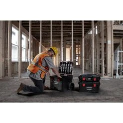 Husky Build-Out 12 In. Modular Tool Storage Waterproof Storage Bin -Husky Shop clear husky small parts organizers thd2015 03 76 1000