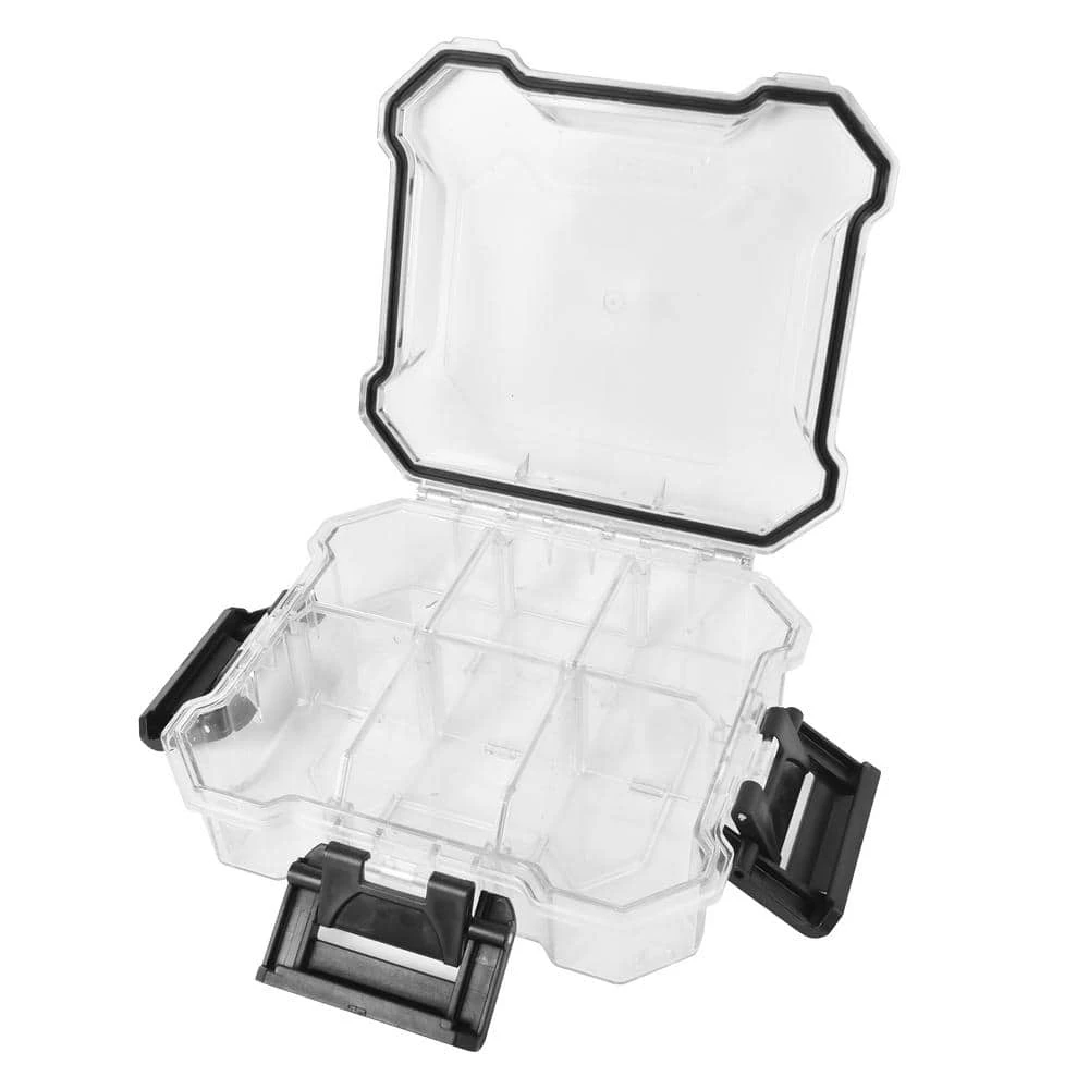 Husky 6 In. 6-Compartment Waterproof Storage Bin Small Parts Organizer 2 Husky 6 In. 6-Compartment Waterproof Storage Bin Small Parts Organizer - Image 2