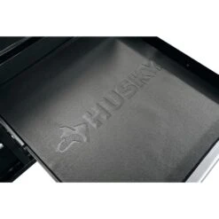 Husky 52 In. W X 25 In. D 9-Drawer Gloss Black Mobile Workbench Tool Chest With Mechanics Tool Set In Foam (320-Piece) -Husky Shop gloss black husky mobile workbenches h320eva52mwbbkcb 44 1000