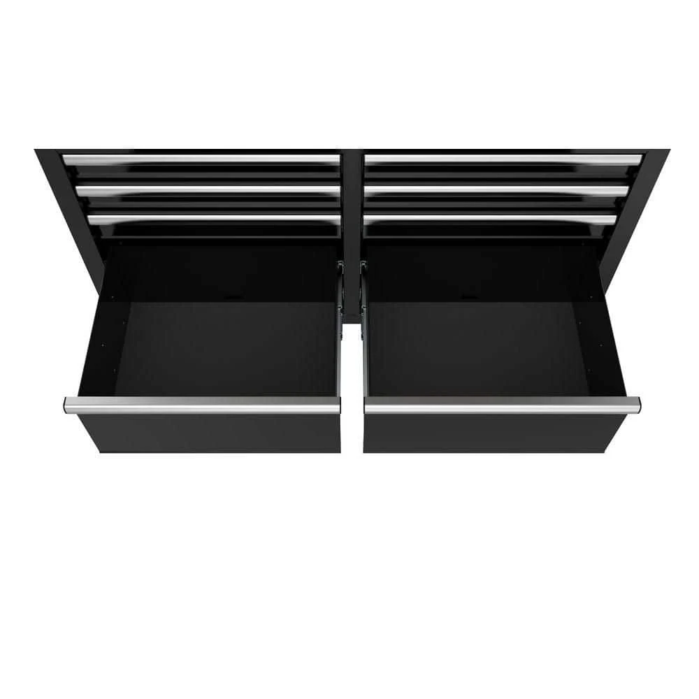 Husky Tool Storage 46 In. W X 18 In. D 9-Drawer Mobile Workbench Cabinet In Gloss Black 8 Husky Tool Storage 46 In. W X 18 In. D 9-Drawer Mobile Workbench Cabinet In Gloss Black - Image 8