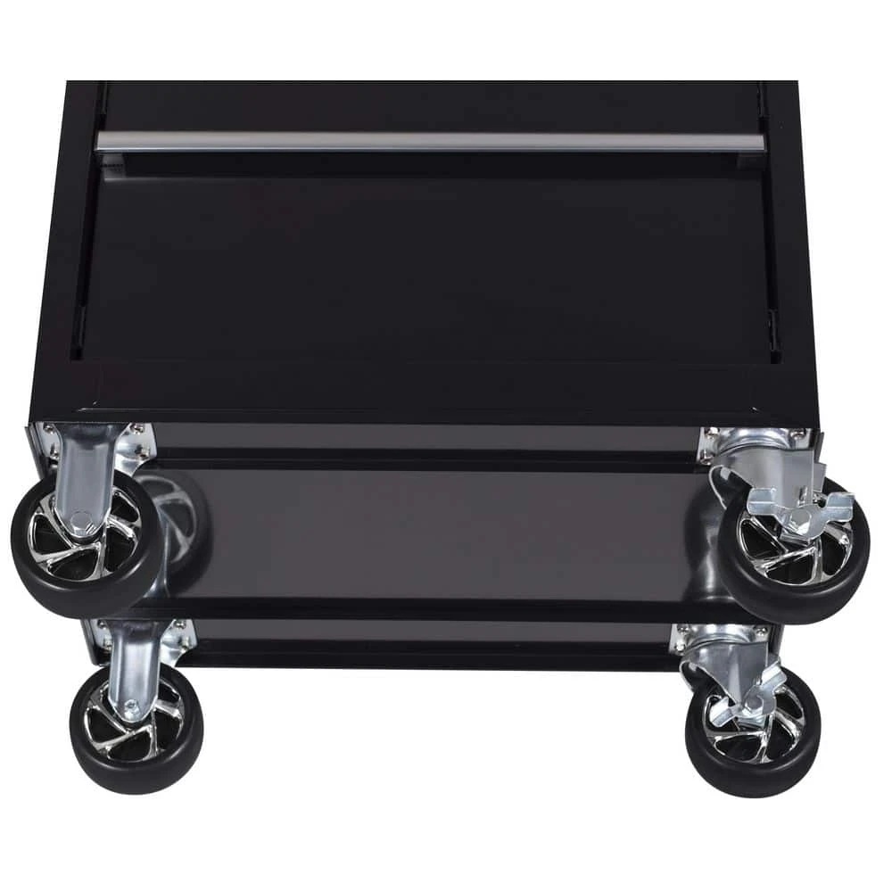 Husky Tool Storage 27 In. W X 18 In. D 5-Drawer Gloss Black Rolling Tool Cabinet 6 Husky Tool Storage 27 In. W X 18 In. D 5-Drawer Gloss Black Rolling Tool Cabinet - Image 6