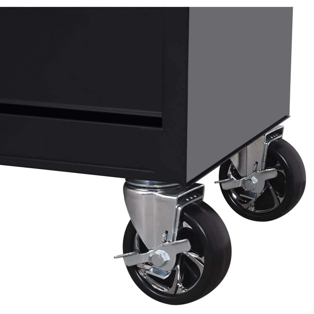 Husky Tool Storage 27 In. W X 18 In. D 5-Drawer Gloss Black Rolling Tool Cabinet 10 Husky Tool Storage 27 In. W X 18 In. D 5-Drawer Gloss Black Rolling Tool Cabinet - Image 10