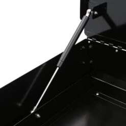 Husky Tool Storage 28 In. W Standard Duty Gloss Black Rolling Tool Utility Cart With Lift-Top -Husky Shop gloss black husky tool carts h2dmc 77 1000