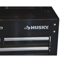 Husky 30 In. Wide By 20 In. Deep 3-Drawer Mechanics Tool Cart, Gloss Black -Husky Shop gloss black husky tool carts houc3003b11 76 1000