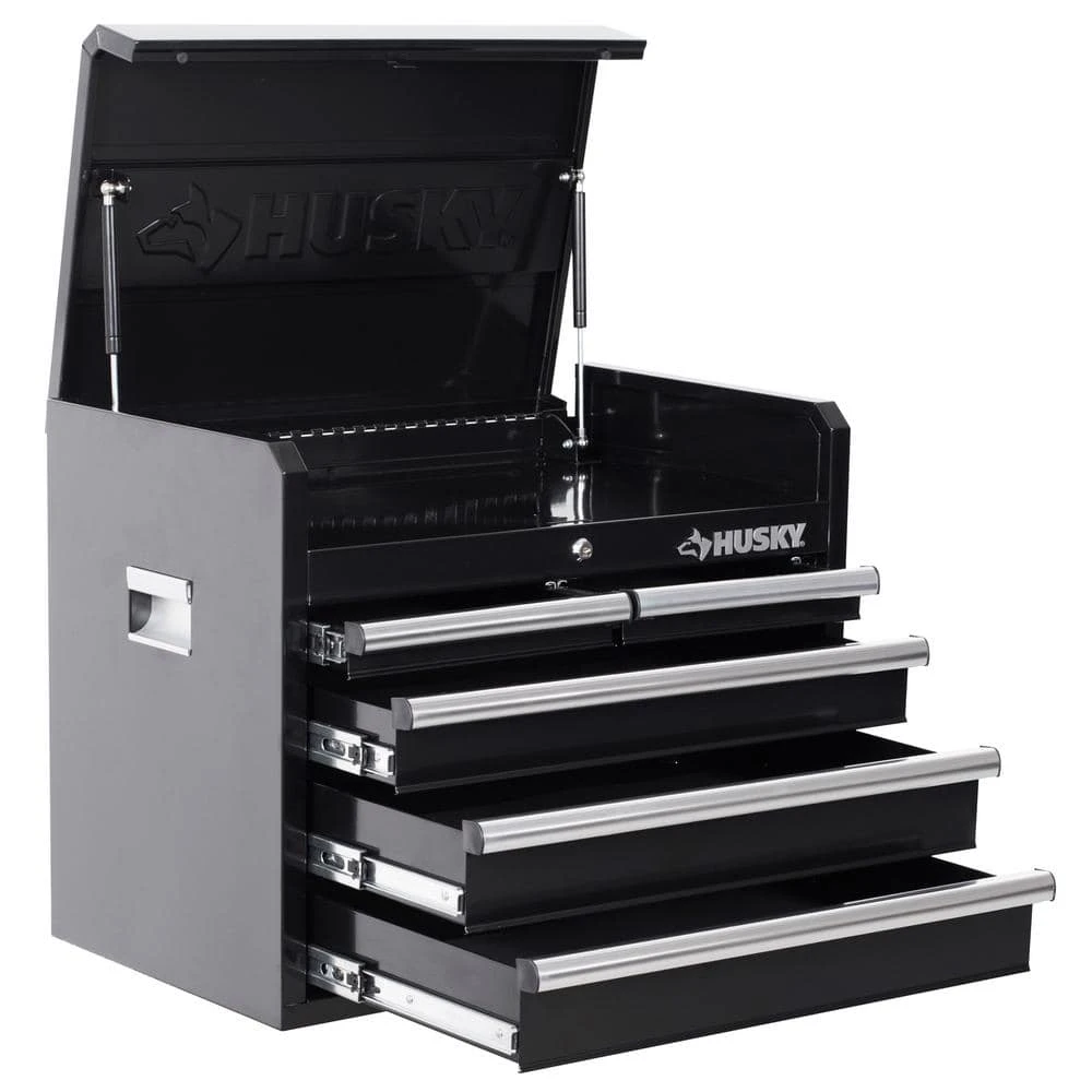Husky Tool Storage 26 In. W X 16 In. D 5-Drawer Gloss Black Top Tool Chest 8 Husky Tool Storage 26 In. W X 16 In. D 5-Drawer Gloss Black Top Tool Chest - Image 8