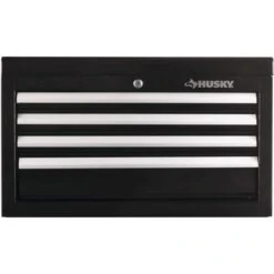 Husky 26 In. W X 12 In. D Standard Duty 4-Drawer Top Tool Chest In Gloss Black -Husky Shop gloss black husky top tool chests hkst98065bk 40 1000