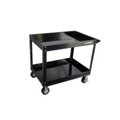 Husky 36 In. W X 24.1 In. Deep 2 Tier Cart, Gloss Black -Husky Shop gloss black husky utility carts houc36a2b11 44 1000