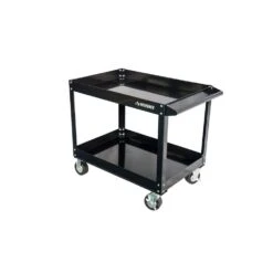 Husky 36 In. W X 24.1 In. Deep 2 Tier Cart, Gloss Black