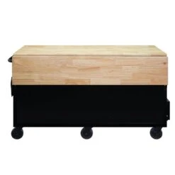 Husky 62 In. W X 36 In. D Standard Duty 12-Drawer Mobile Workbench Tool Chest With Full Length Extension Table In All Black 27 Husky 62 In. W X 36 In. D Standard Duty 12-Drawer Mobile Workbench Tool Chest With Full Length Extension Table In All Black -Husky Shop gloss black with black trim husky mobile workbenches hotc6212b11m 76 1000