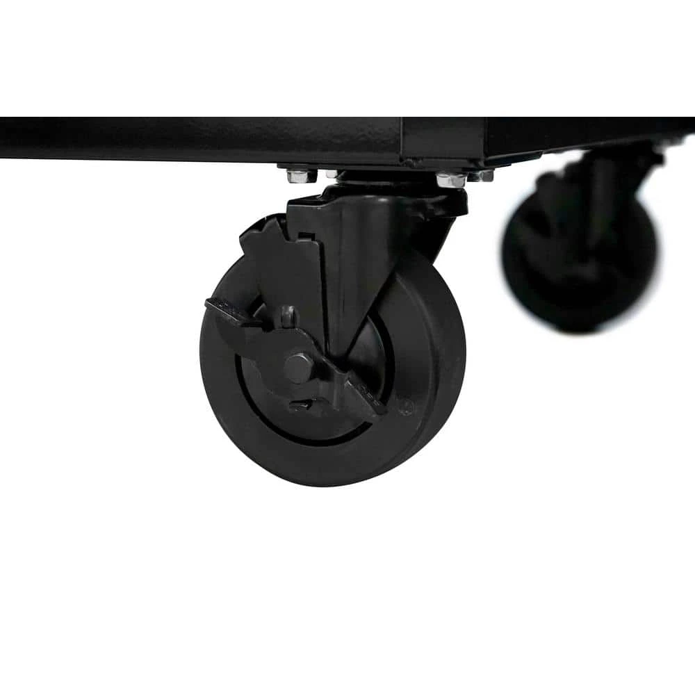 Husky 62 In. W X 36 In. D Standard Duty 12-Drawer Mobile Workbench Tool Chest With Full Length Extension Table In All Black 8 Husky 62 In. W X 36 In. D Standard Duty 12-Drawer Mobile Workbench Tool Chest With Full Length Extension Table In All Black - Image 8