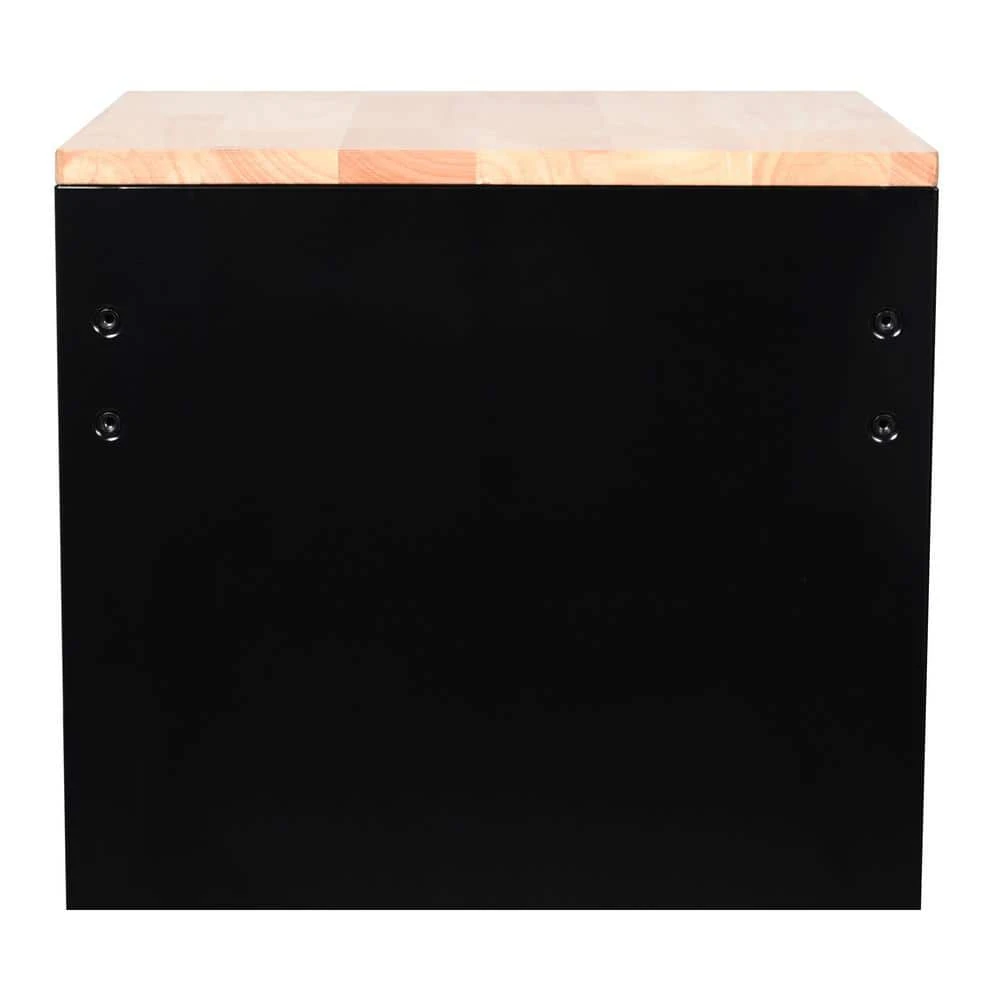 Husky 46 In. W X 18 In. D 9-Drawer Black Mobile Workbench Cabinet 2 Husky 46 In. W X 18 In. D 9-Drawer Black Mobile Workbench Cabinet - Image 2