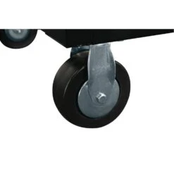 Husky 52 In. W X 25 In. D Standard Duty 9-Drawer Mobile Workbench Tool Chest With Solid Wood Top In Gloss Black -Husky Shop gloss black with silver trim husky mobile workbenches hotc5209b12m 1f 1000