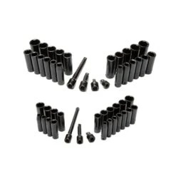 Husky 52 In. W X 25 In. D 9-Drawer Gloss Gray Mobile Workbench Tool Chest With Mechanics Tool Set In Foam (370-Piece) -Husky Shop gloss gray husky mobile workbenches h370eva52mwbgrycb 76 1000