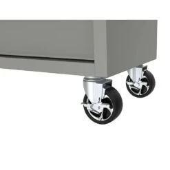 Husky Tool Storage 46 In. W Gloss Gray Mobile Workbench Cabinet -Husky Shop gloss gray husky mobile workbenches h46x18mwc9gry 76 1000