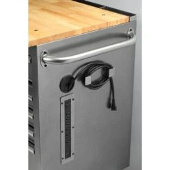 Husky 61 In. W X 24 In. D Standard Duty 10-Drawer Mobile Workbench Tool Chest With Sliding Bin Storage Drawer In Silver 25 Husky 61 In. W X 24 In. D Standard Duty 10-Drawer Mobile Workbench Tool Chest With Sliding Bin Storage Drawer In Silver -Husky Shop gloss gray with silver trim husky mobile workbenches h61mwc10sr 44 1000