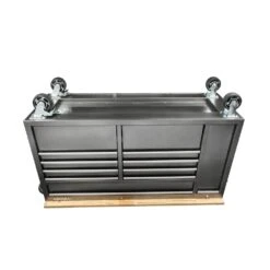 Husky 61 In. W X 24 In. D Standard Duty 10-Drawer Mobile Workbench Tool Chest With Sliding Bin Storage Drawer In Silver 28 Husky 61 In. W X 24 In. D Standard Duty 10-Drawer Mobile Workbench Tool Chest With Sliding Bin Storage Drawer In Silver -Husky Shop gloss gray with silver trim husky mobile workbenches h61mwc10sr d4 1000