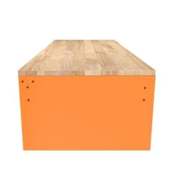 Husky 46 In. W X 18 In. D 9-Drawer Gloss Orange Mobile Workbench Cabinet With Solid Wood Top -Husky Shop gloss orange husky mobile workbenches h46x18mwc9org 1f 1000