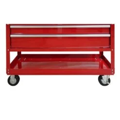 Husky 46 In. W X 18 In. D Standard Duty 5-Drawer Rolling Utility Tool Cart In Gloss Red -Husky Shop gloss red husky tool carts houc4605b21m 1d 1000