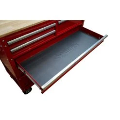 Husky 46 In. W X 18 In. D Standard Duty 5-Drawer Rolling Utility Tool Cart In Gloss Red -Husky Shop gloss red husky tool carts houc4605b21m 66 1000