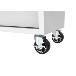 Husky Tool Storage 46 In. W X 18 In. D 9-Drawer Gloss White Mobile Workbench Cabinet -Husky Shop gloss white husky mobile workbenches h46x18mwc9wht 76 1000