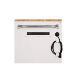 Husky 52 In. W X 24.5 In. D 9-Drawer Standard Duty Mobile Workbench Tool Chest With Solid Work Top And Pegboard In Gloss White -Husky Shop gloss white with silver trim husky mobile workbenches hotc5209bj2m fa 1000