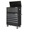 Husky 40 In. 10-Drawer Tool Chest And Rolling Tool Cabinet Set, Black