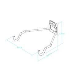Husky Heavy-Duty Flip Up Storage Hanger -Husky Shop gray black husky garage storage hooks 813404 40 1000