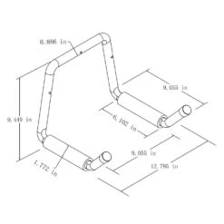 Husky Double Arm Super Hook -Husky Shop gray black husky garage storage hooks 861665 1d 1000