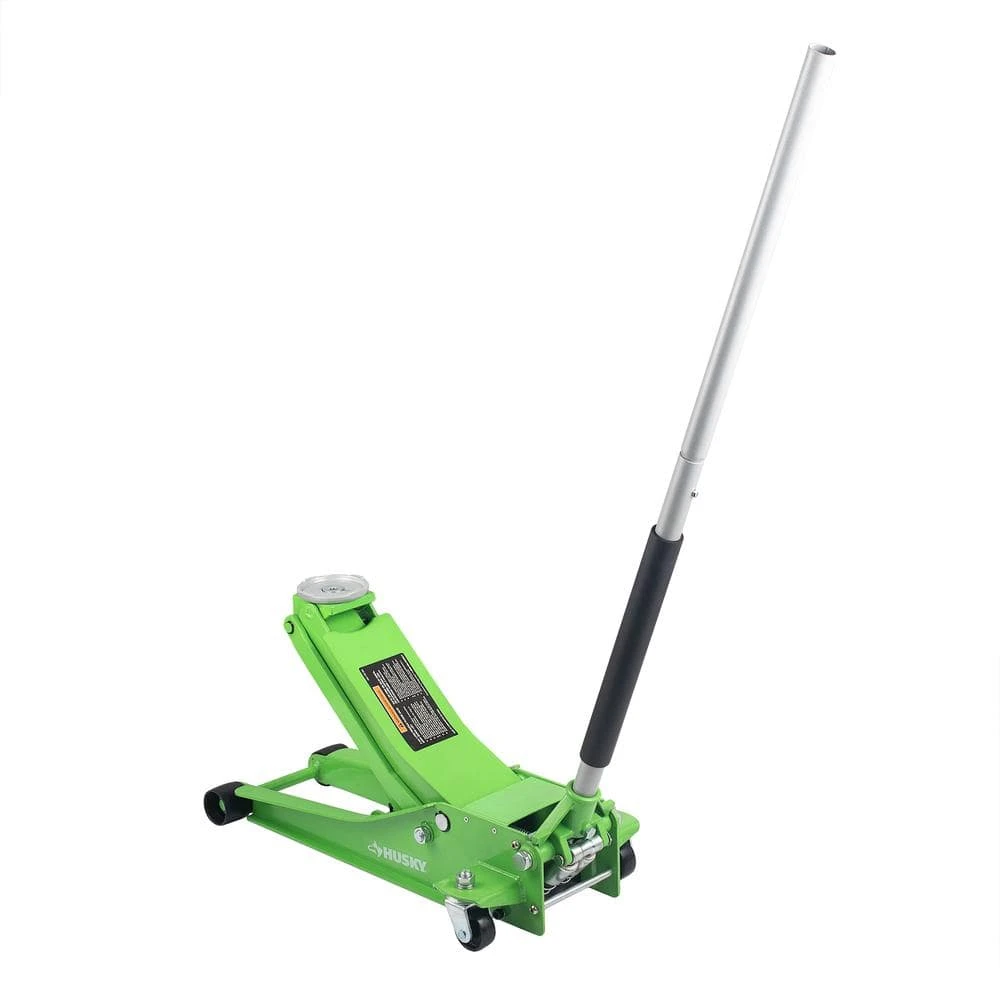 Husky 3-Ton Green Low Profile Floor Jack With Quick Lift 3 Husky 3-Ton Green Low Profile Floor Jack With Quick Lift - Image 3