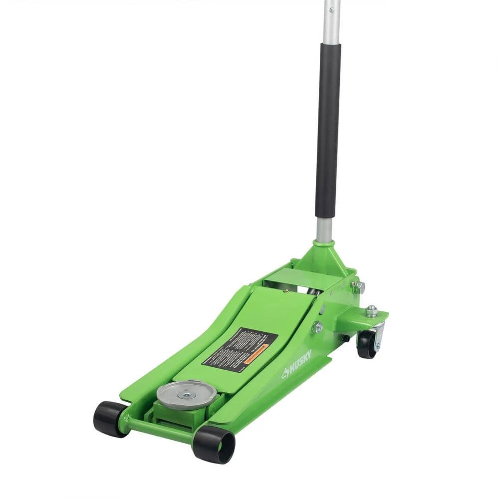 Husky 3-Ton Green Low Profile Floor Jack With Quick Lift 4 Husky 3-Ton Green Low Profile Floor Jack With Quick Lift - Image 4