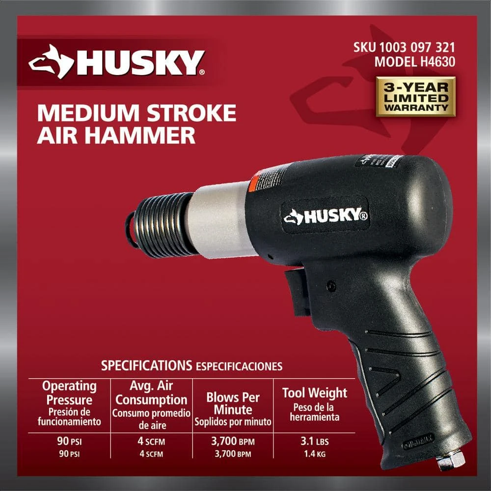 Husky Medium Stroke Air Hammer 4 Husky Medium Stroke Air Hammer - Image 4