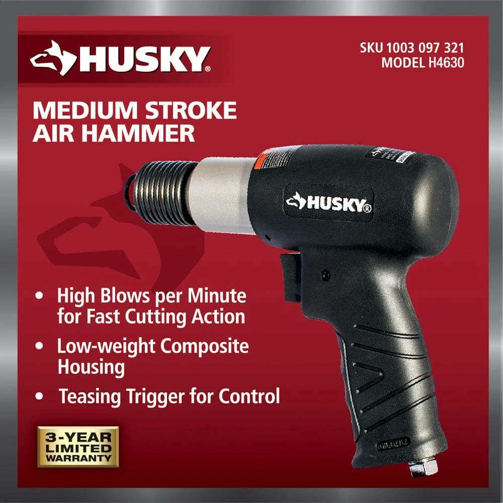 Husky Medium Stroke Air Hammer 2 Husky Medium Stroke Air Hammer - Image 2