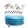 Husky 1/4 In. X 50 Ft. Poly Air Hose And Air Accessories Kit (17-Pieces)