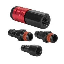 Husky High Flow Aluminum Coupler Plug Set -Husky Shop husky air tool fittings hda22500 40 1000
