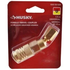 Husky 1/4 In. Universal Swivel Female Coupler -Husky Shop husky air tool fittings hda72000av 44 1000