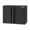 Husky Pro Duty Welded 20-Gauge Steel Wall Mounted Garage Cabinet In Black LINE-X (28 In. W X 22 In. H X 14 In. D)