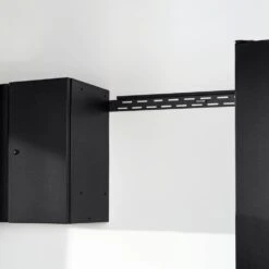 Husky Pro Duty Welded 20-Gauge Steel Wall Mounted Garage Cabinet In Black LINE-X (28 In. W X 22 In. H X 14 In. D) -Husky Shop husky black linex husky wall mounted cabinets htc1000010 lx c3 1000