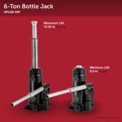 Husky 6-Ton Hydraulic Bottle Car Jack -Husky Shop husky bottle jacks hpl6b a0 1000