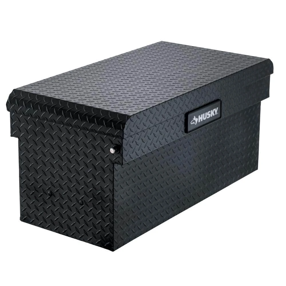 Husky 40.8 In. Matte Black Aluminum Full Size Chest Truck Tool Box 1 Husky 40.8 In. Matte Black Aluminum Full Size Chest Truck Tool Box