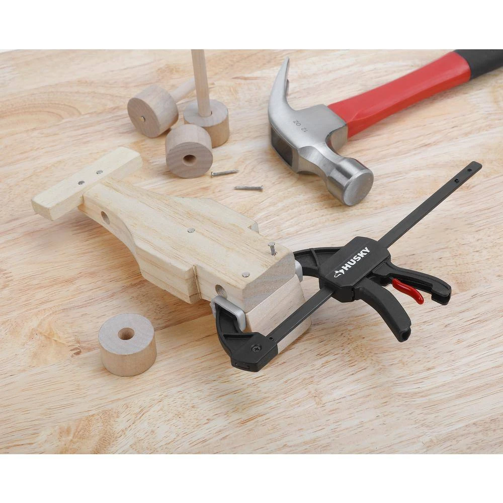 Husky 4.5 In. Micro Trigger Clamp Set (4-Piece) 4 Husky 4.5 In. Micro Trigger Clamp Set (4-Piece) - Image 4