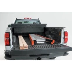 Husky 71.36 In. Matte Black Aluminum Full Size Crossbed Truck Tool Box -Husky Shop husky crossover truck tool boxes 102100 53 01 4f 1000