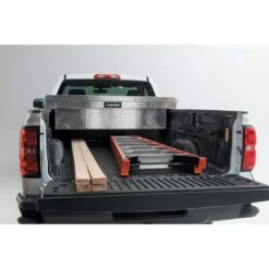 Husky 71.36 In. Diamond Plate Aluminum Full Size Crossbed Truck Tool Box -Husky Shop husky crossover truck tool boxes 102100 9 01 4f 1000