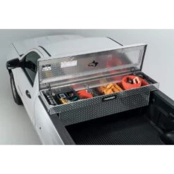 Husky 71.36 In. Diamond Plate Aluminum Full Size Crossbed Truck Tool Box -Husky Shop husky crossover truck tool boxes 102100 9 01 c3 1000
