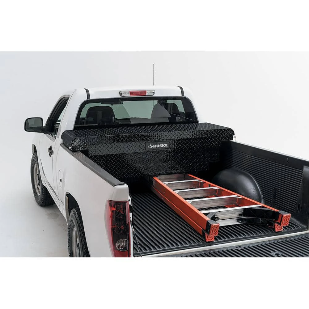 Husky 61.86 In. Matte Black Aluminum Low Profile Mid-Size Crossbed Truck Tool Box 5 Husky 61.86 In. Matte Black Aluminum Low Profile Mid-Size Crossbed Truck Tool Box - Image 5