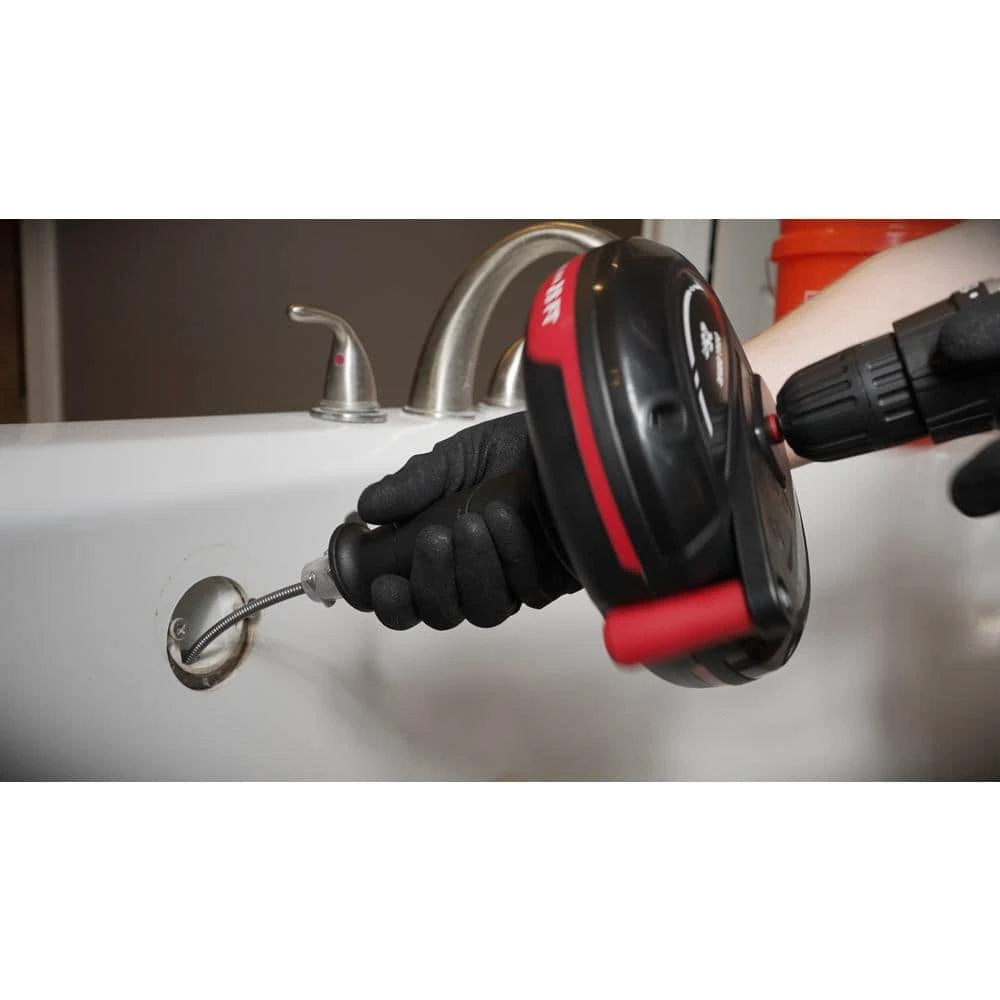 Husky 25 Ft. Power Drum Drain Snake Drill-Operated Auger For Sink, Tub And Shower Clogs 8 Husky 25 Ft. Power Drum Drain Snake Drill-Operated Auger For Sink, Tub And Shower Clogs - Image 8
