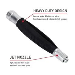 Husky Pro Canvas Drain Flusher With Narrow Profile And Internal Spring -Husky Shop husky drain snakes 410 272 0111 40 1000