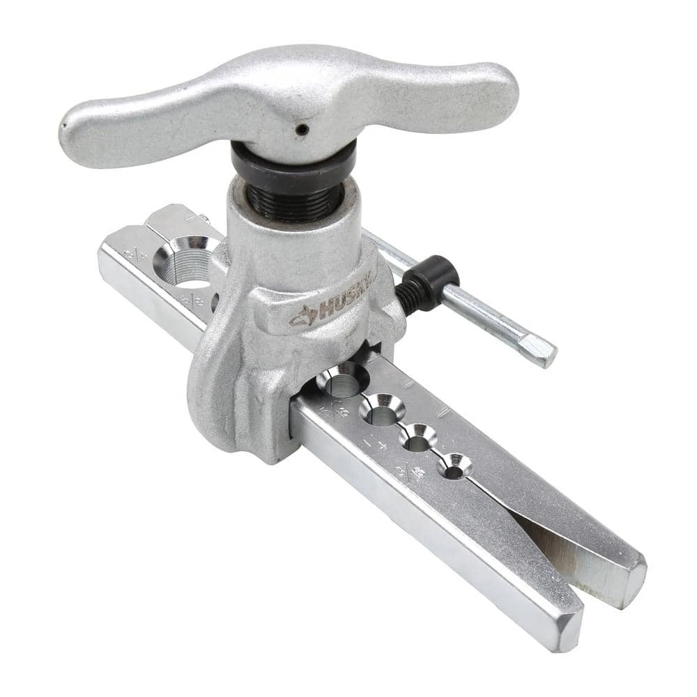 Husky Heavy‑Duty Pro Tubing Flaring Tool – 3/16 In. To 3/4 In. Capacity, 45° Single Flare For Copper, Brass And Aluminum 6 Husky Heavy‑Duty Pro Tubing Flaring Tool – 3/16 In. To 3/4 In. Capacity, 45° Single Flare For Copper, Brass And Aluminum - Image 6