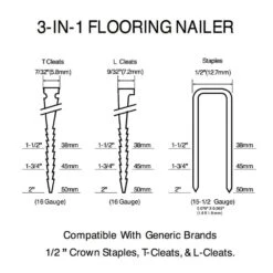 Husky Pneumatic 3-in-1 Flooring Nailer And Brad Nailer Combo Kit (2-Piece) 21 Husky Pneumatic 3-in-1 Flooring Nailer And Brad Nailer Combo Kit (2-Piece) -Husky Shop husky floor nailers hduflbr50 1f 1000