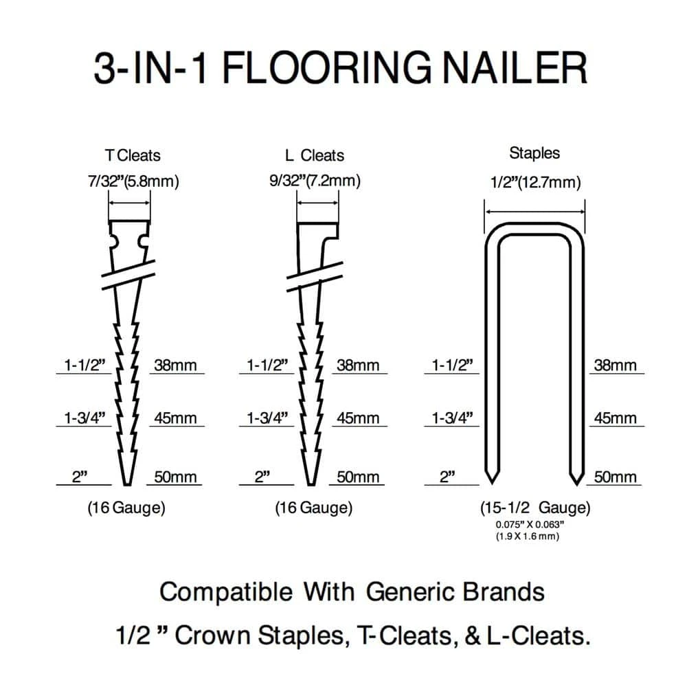 Husky Pneumatic 3-in-1 Flooring Nailer And Brad Nailer Combo Kit (2-Piece) 10 Husky Pneumatic 3-in-1 Flooring Nailer And Brad Nailer Combo Kit (2-Piece) - Image 10