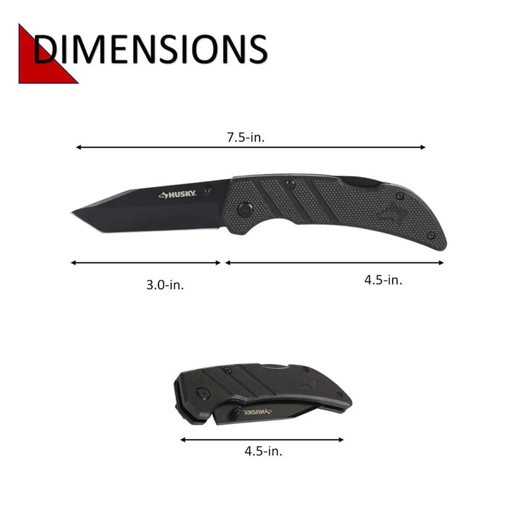 Husky 4 In. Folding Knife With Nylon Handle 10 Husky 4 In. Folding Knife With Nylon Handle - Image 10